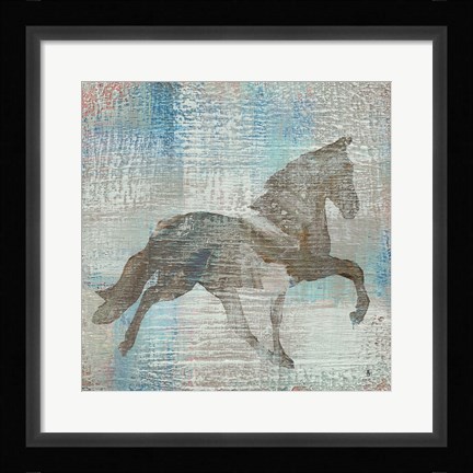 Framed Cheval II Brown Print