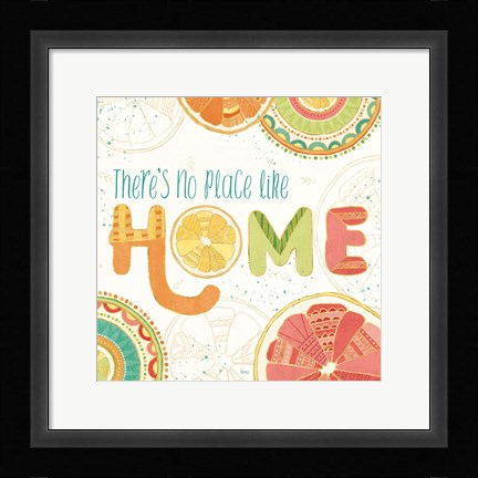 Framed Citrus Splash VI Print