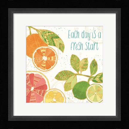 Framed Citrus Splash IV Print
