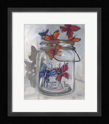 Framed Jar Of Hope Print