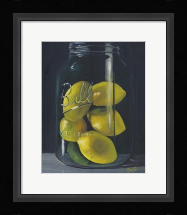 Framed Lemons Print