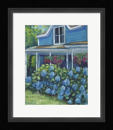 Framed Hydrangea Riot Print