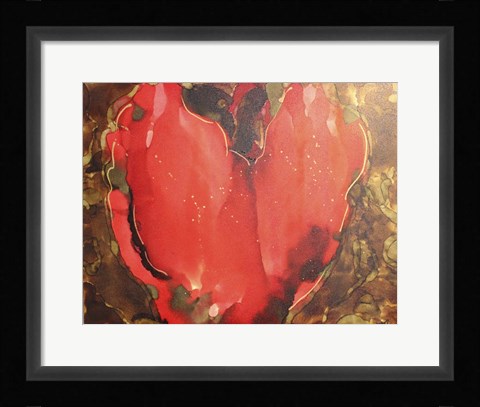 Framed Big Heart Print