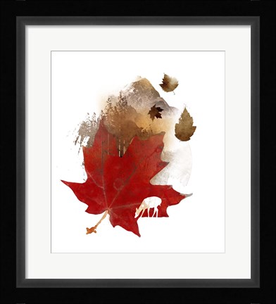 Framed Autmn Leaf Print