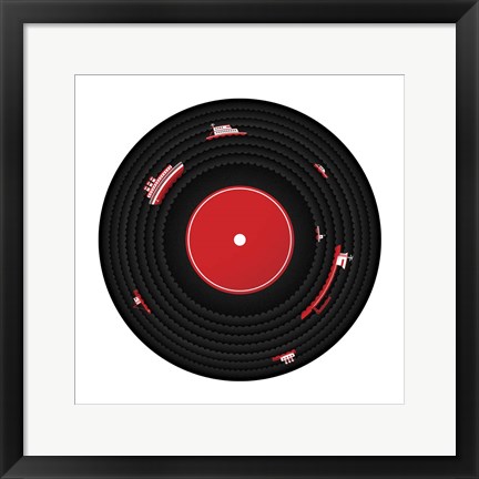 Framed Ocean Blues Print