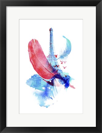 Framed Pigeons Of Paris Print