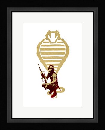 Framed Snake Plisskin Print