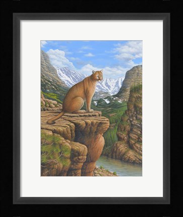 Framed Cougar Print