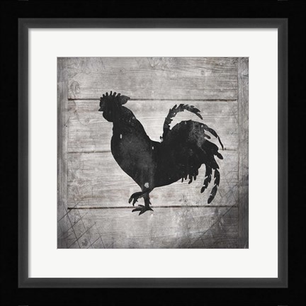 Framed Farm Fresh Rise With The Chickens V2 Print