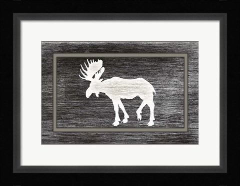 Framed Good Night Moose2 Surface Pattern 12 Print