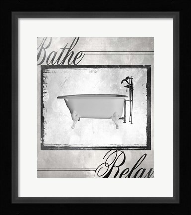 Framed Beloved Bath - Relax Print