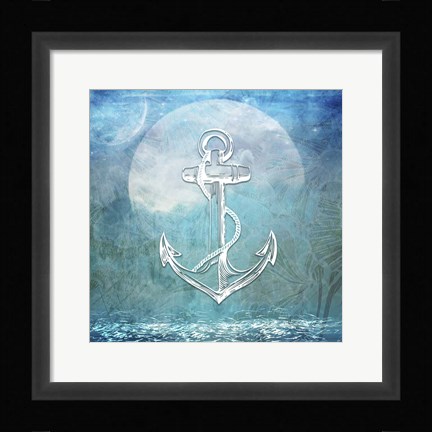 Framed Sailor Away Anchor Print