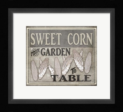 Framed Garden to Table Print