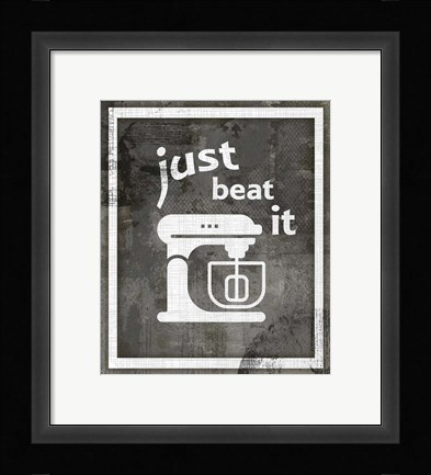 Framed Farm Sign Beat it Print