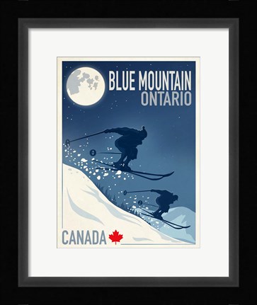 Framed Blue Mountain 1 Print