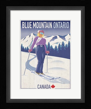 Framed Blue Mountain 2 Print