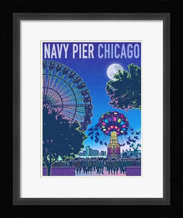 Framed Navy Pier Chicago Print