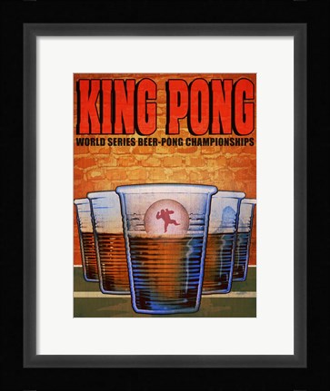 Framed King Pong Print