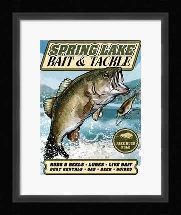 Framed Bass Pro Print