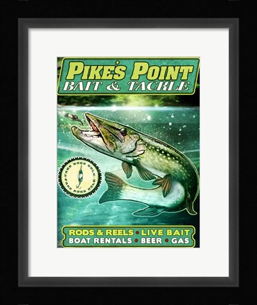 Framed Pike Print