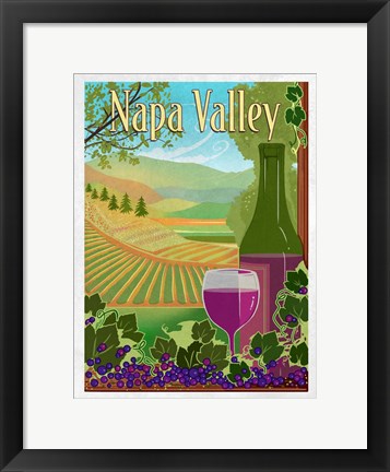 Framed Wine Country Print