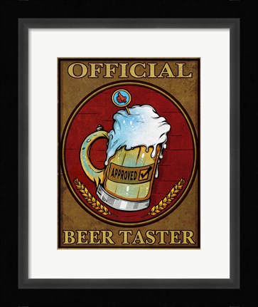 Framed Beer Taster Print