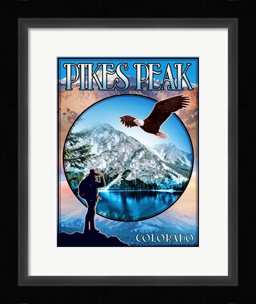 Framed Pikes Peak Print