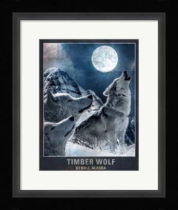 Framed Wolf Moon Print