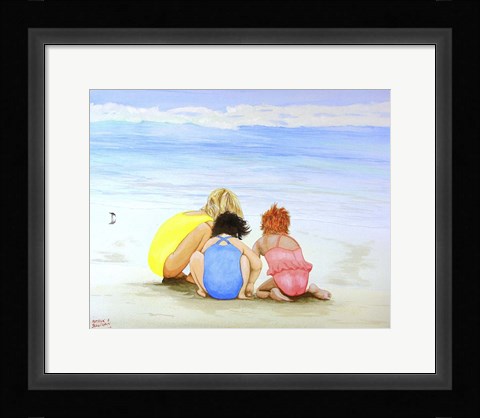 Framed 3 Lil Maids Print