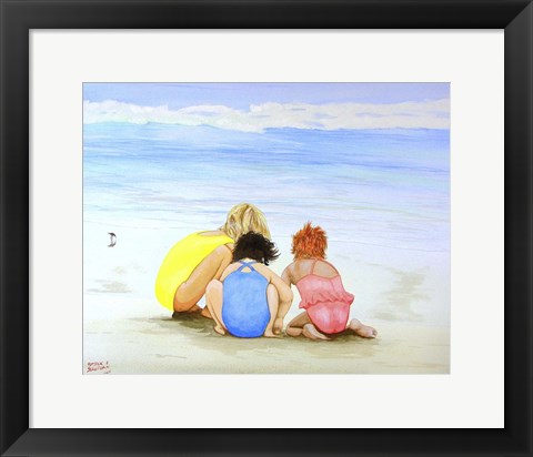 Framed 3 Lil Maids Print