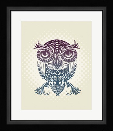 Framed Baby Egypt Owl Print