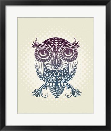 Framed Baby Egypt Owl Print