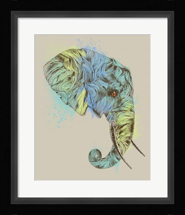 Framed Elephant King Print