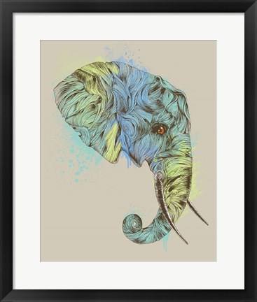 Framed Elephant King Print