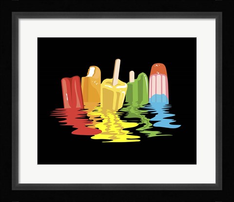 Framed Melted Summer Dreams Print