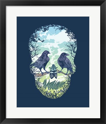 Framed Nature Skull Print