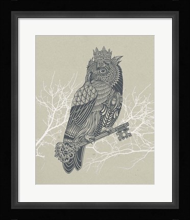 Framed Owl King Print