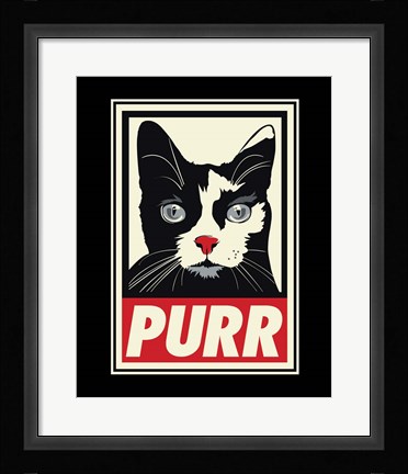 Framed PURR Propaganda Print