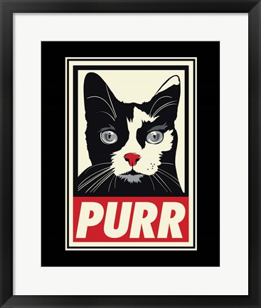 Framed PURR Propaganda Print