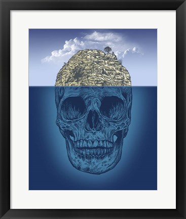 Framed Skull Island Print