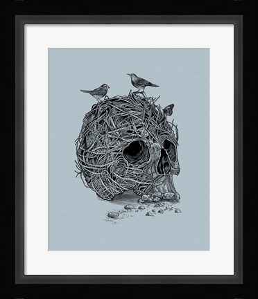 Framed Skull Nest Print