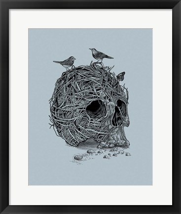 Framed Skull Nest Print