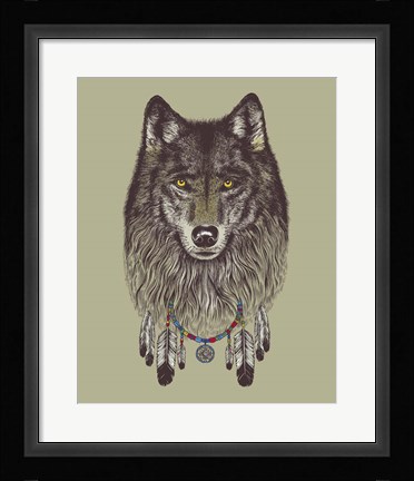 Framed Wolf Dreams Print