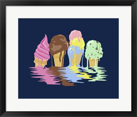 Framed Ice Cream Dreams Print