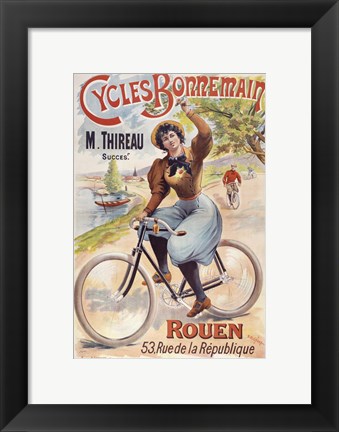 Framed Cycles Bonnemain Print