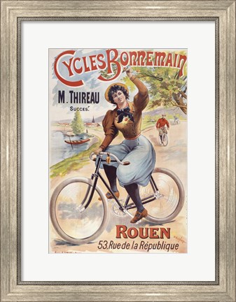 Framed Cycles Bonnemain Print