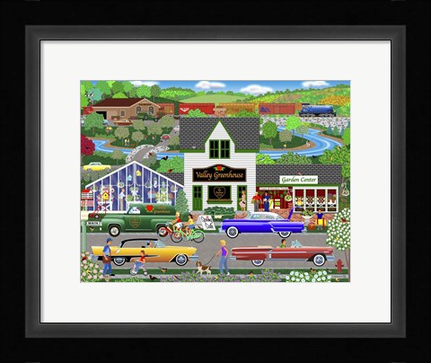 Framed Flowers From The Valley Print