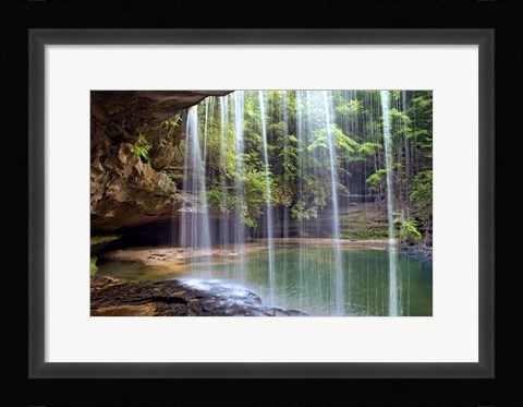 Framed Alabama Caney Creek Veil Print