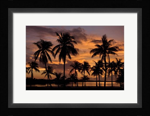 Framed Marathon Key Sunset Print