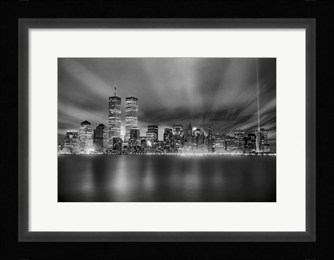 Framed Nyc Wtc Skyline Finished Print